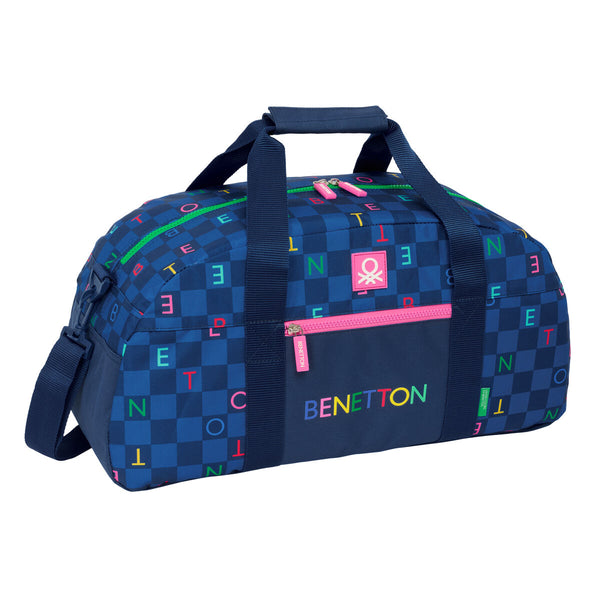 Sporttasche Benetton Damero Marineblau 50 x 26 x 20 cm