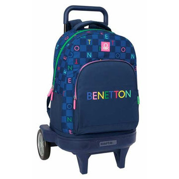Schulrucksack Benetton Damero 33 x 45 x 22 cm