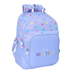 Schulrucksack Benetton Lila Lila 32 x 42 x 15 cm