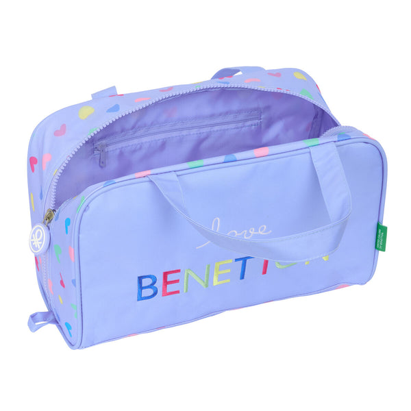 Reise-Toilettentasche Benetton Lila Lila 31 x 14 x 19 cm