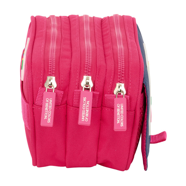 Allzwecktasche Benetton Cherry Cerise Marineblau 21,5 x 10 x 8 cm