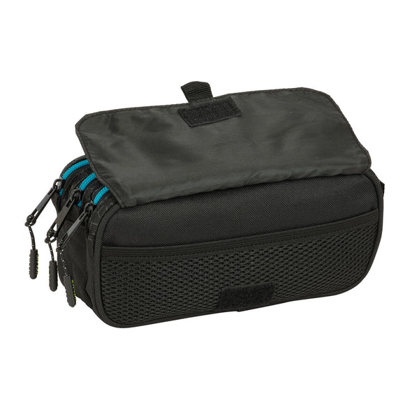 Dreifaches Mehrzweck-Etui Kelme Iron Schwarz 21,5 x 10 x 8 cm