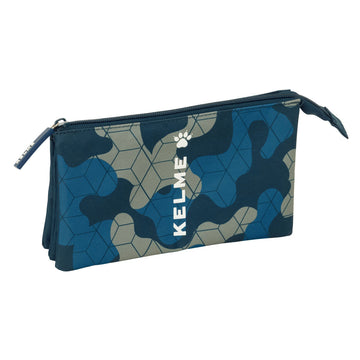 Dreifaches Mehrzweck-Etui Kelme Epic Marineblau 22 x 12 x 3 cm