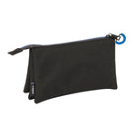 Dreifaches Mehrzweck-Etui Kelme Jet black Schwarz 22 x 12 x 3 cm