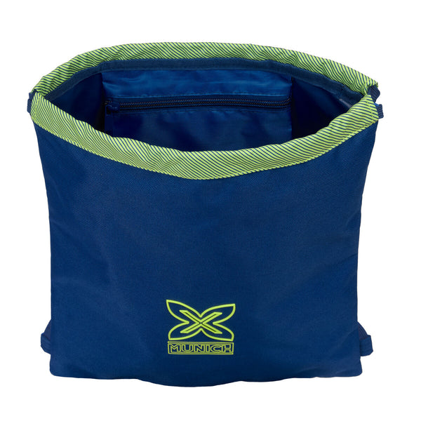Rucksacktasche mit Bändern Munich North Marineblau 35 x 40 x 1 cm
