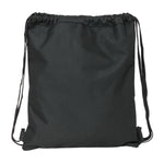 Rucksacktasche mit Bändern Munich Topo Schwarz 35 x 40 x 1 cm