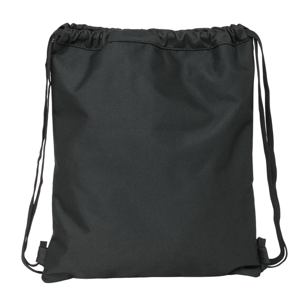 Rucksacktasche mit Bändern Munich Topo Schwarz 35 x 40 x 1 cm