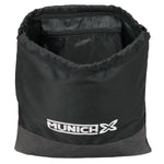 Rucksacktasche mit Bändern Munich Topo Schwarz 35 x 40 x 1 cm
