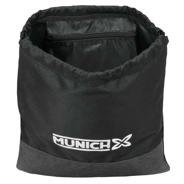 Rucksacktasche mit Bändern Munich Topo Schwarz 35 x 40 x 1 cm