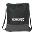 Rucksacktasche mit Bändern Munich Topo Schwarz 35 x 40 x 1 cm