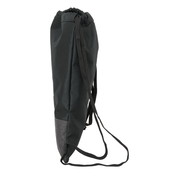 Rucksacktasche mit Bändern Munich Topo Schwarz 35 x 40 x 1 cm