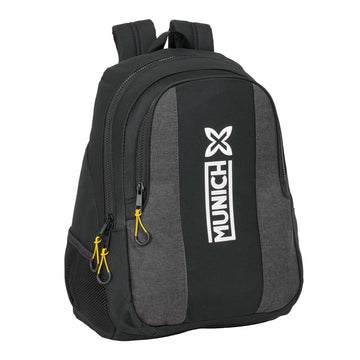 Schulrucksack Munich Topo Schwarz 32 x 44 x 16 cm