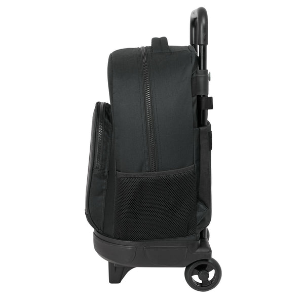 Schulrucksack mit Rädern Munich Topo Schwarz 33 x 45 x 22 cm