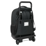 Schulrucksack mit Rädern Munich Topo Schwarz 33 x 45 x 22 cm