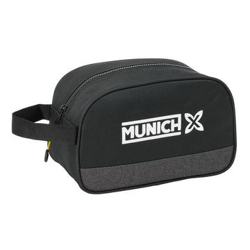 Reise-Toilettentasche Munich Topo Schwarz 26 x 15 x 12 cm
