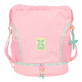 Rucksacktasche mit Bändern Munich Candy Rosa 35 x 40 x 1 cm