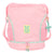 Rucksacktasche mit Bändern Munich Candy Rosa 35 x 40 x 1 cm