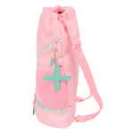 Rucksacktasche mit Bändern Munich Candy Rosa 35 x 40 x 1 cm
