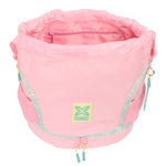 Rucksacktasche mit Bändern Munich Candy Rosa 35 x 40 x 1 cm