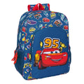 Schulrucksack Cars Racing Marineblau 33 x 42 x 14 cm