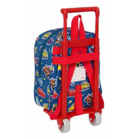 Schulrucksack mit Rädern Cars Racing 22 x 27 x 10 cm