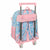 Schulrucksack mit Rädern Frozen Ice magic Blau 28 x 34 x 10 cm