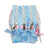 Dreifaches Mehrzweck-Etui Frozen Ice magic Hellblau 21,5 x 10 x 8 cm