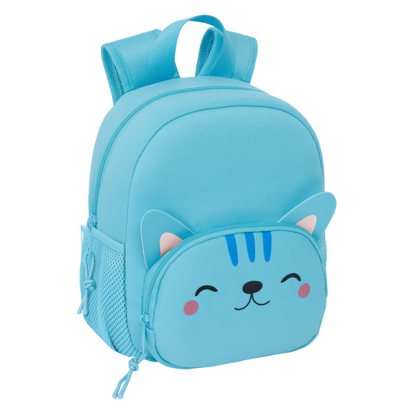 Kinderrucksack Safta Gato Hellblau 20 x 25 x 9 cm