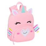 Schulrucksack Safta Unicornio Rosa 20 x 25 x 9 cm