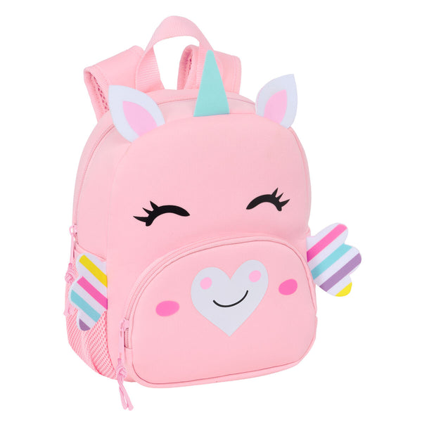 Schulrucksack Safta Unicornio Rosa 20 x 25 x 9 cm