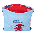 Rucksacktasche mit Bändern Spider-Man Rescue Blau Rot 26 x 34 x 1 cm