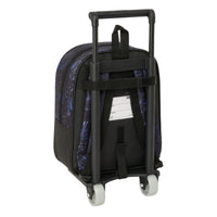 Schulrucksack mit Rädern Spider-Man Attack Schwarz 22 x 27 x 10 cm
