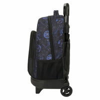 Schulrucksack mit Rädern Spider-Man Attack Schwarz 33 x 45 x 22 cm