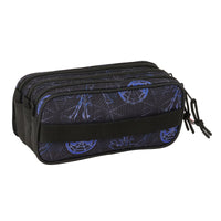 Dreifaches Mehrzweck-Etui Spider-Man Attack Schwarz 21,5 x 10 x 8 cm