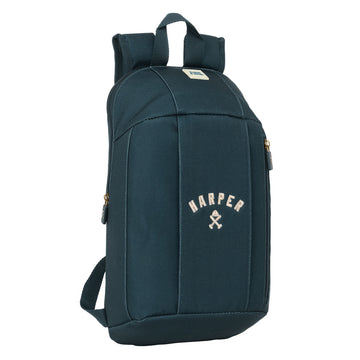 Lässiger Rucksack Harper & Neyer Marineblau 22 x 39 x 10 cm
