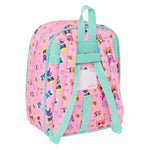 Schulrucksack SuperKitties Rosa türkis 22 x 27 x 10 cm