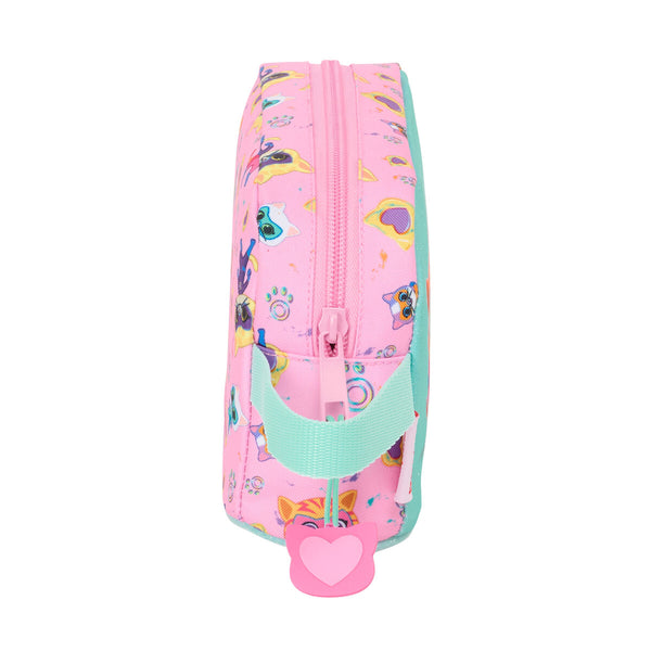 Allzwecktasche SuperKitties Rosa türkis 21,5 x 12 x 6,5 cm