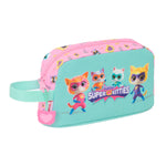 Allzwecktasche SuperKitties Rosa türkis 21,5 x 12 x 6,5 cm