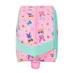 Reise-Toilettentasche SuperKitties Rosa türkis 26 x 15 x 12 cm