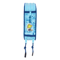 Federmäppchen mit Zubehör Snoopy Love Blau 12,5 x 19,5 x 5,5 cm 37 Stücke