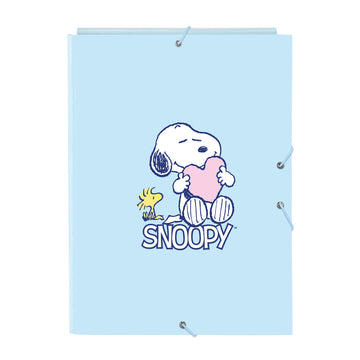 Ringbuch Snoopy Love Blau A4 26 x 33.5 x 2.5 cm