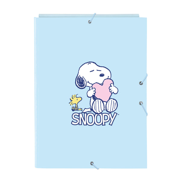 Ringbuch Snoopy Love Blau A4 26 x 33.5 x 2.5 cm