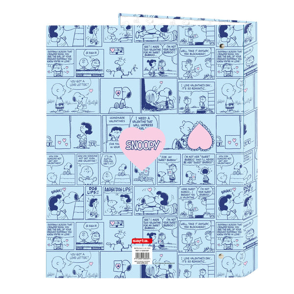 Ringbuch Snoopy Love Blau A4 26.5 x 33 x 4 cm