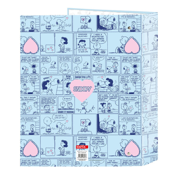 Ringbuch Snoopy Love Blau A4 27 x 33 x 6 cm
