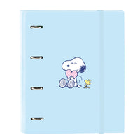 Ringbuch Snoopy Love Blau 27 x 32 x 3.5 cm