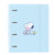 Ringbuch Snoopy Love Blau 27 x 32 x 3.5 cm
