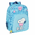 Schulrucksack Snoopy Love Hellblau 26 x 34 x 11 cm