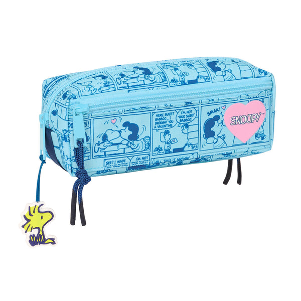 Allzwecktasche Snoopy Love Hellblau 22 x 8,5 x 6 cm