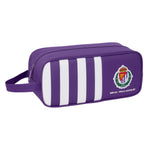 Schuhtasche für die Reise Real Valladolid C.F. Weiß Lila 34 x 15 x 14 cm