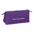 Reise-Toilettentasche Real Valladolid C.F. Weiß Lila Sportlich 22 x 10 x 8 cm